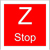 Stop - Zwrotnica eksploatowana jednostronnie
